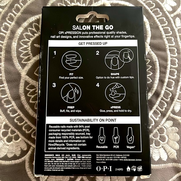 NIB OPI xpression instant manicure black onyx - Picture 2 of 2